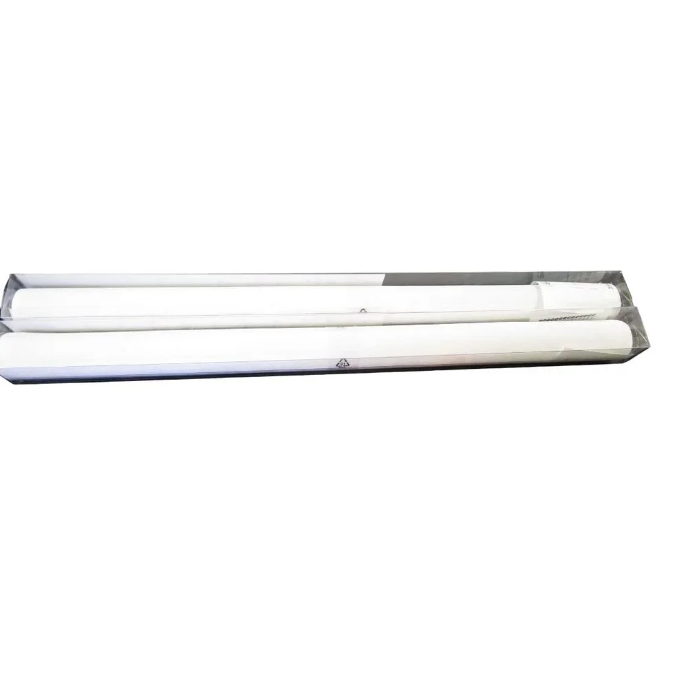 IKEA YRLA Sheer White Foliage Panel Curtain Panel Two New Discontinued use with